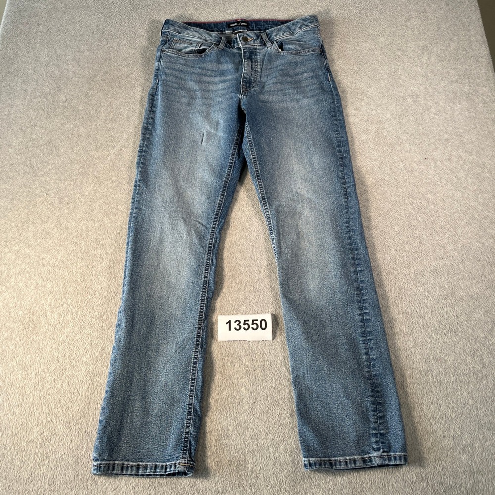 Nautica Straight Leg Jeans Womens 8 Blue Denim Regular Fit Zip Fly Everyday Wear